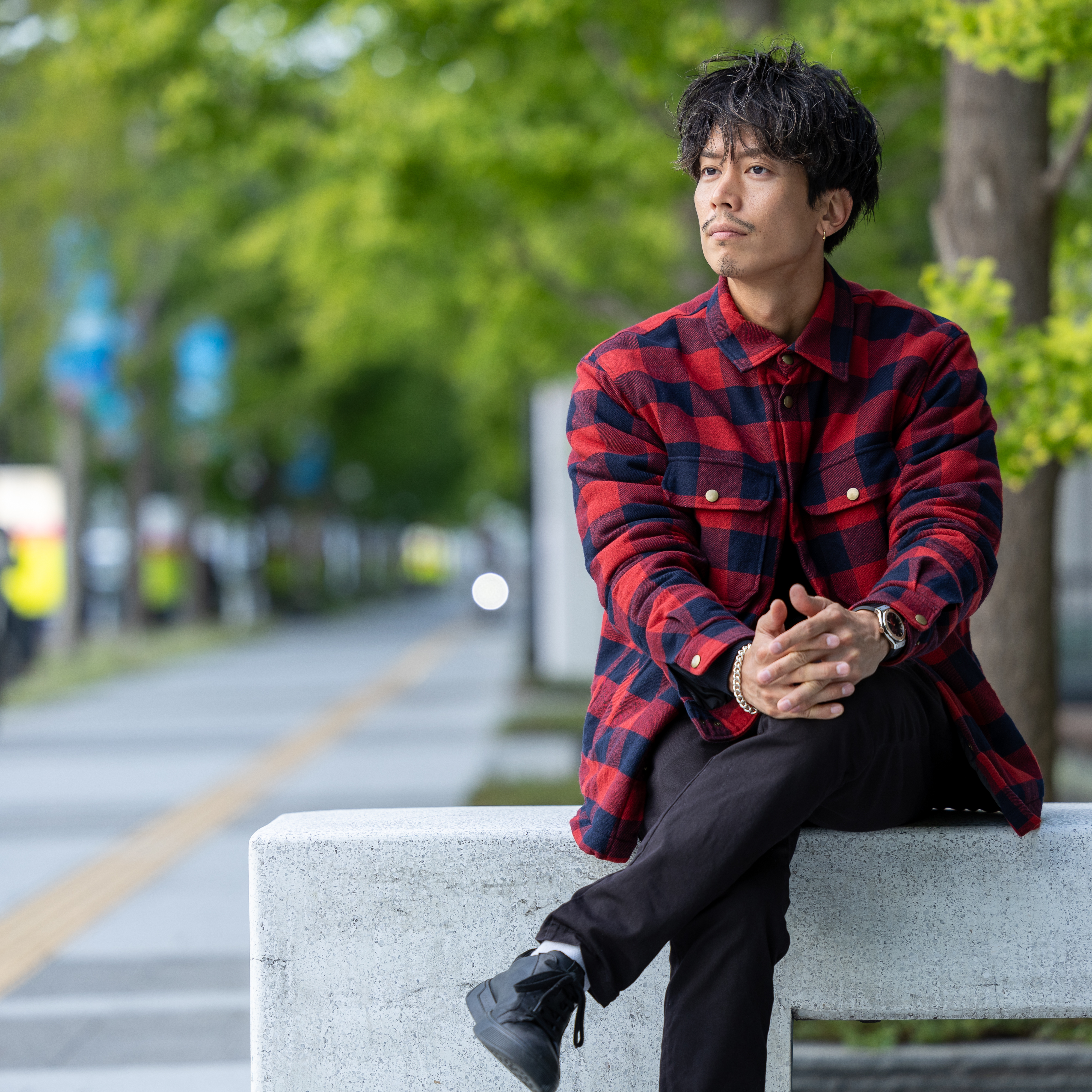 その他ブランド / 中綿シャツジャケット/JAPAN MADE屋/M/コットン/RED/チェック 235A6331.jpg