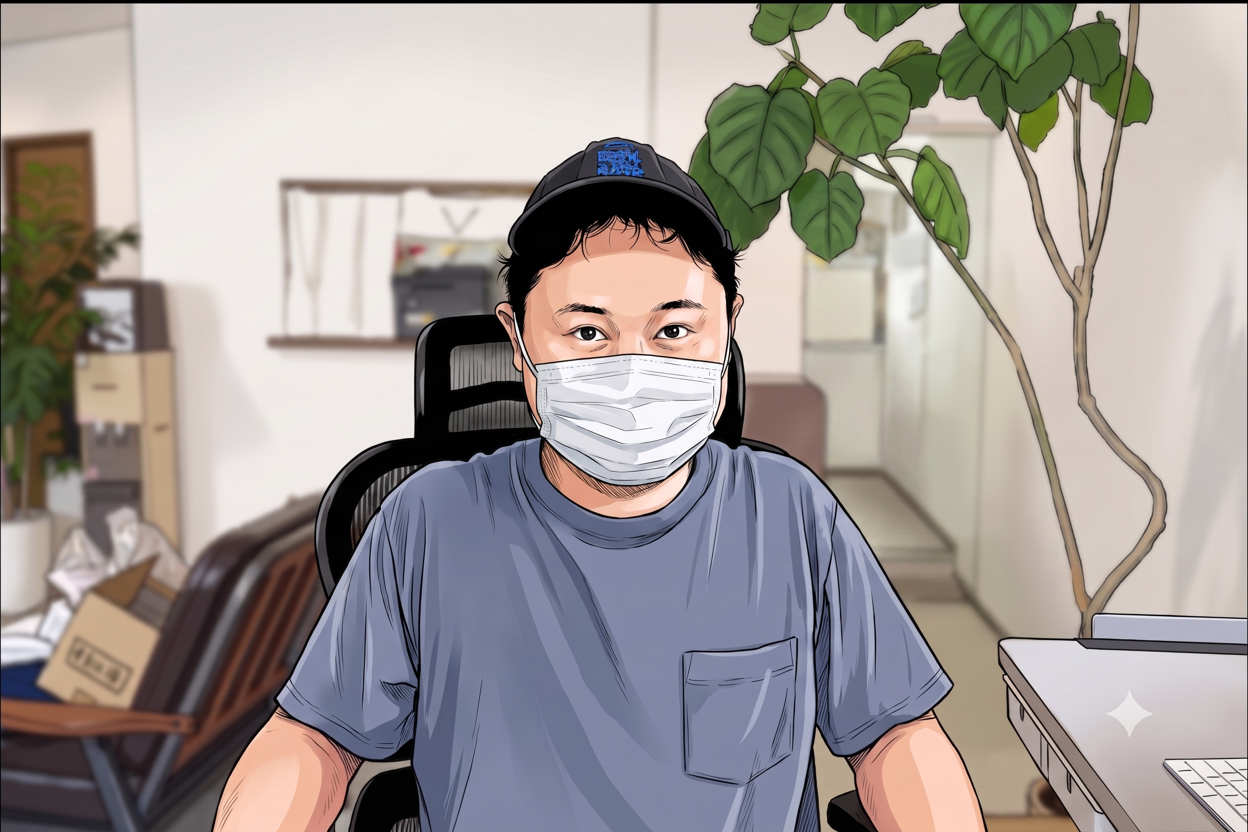 経理担当 しんや (イラスト・正面)
